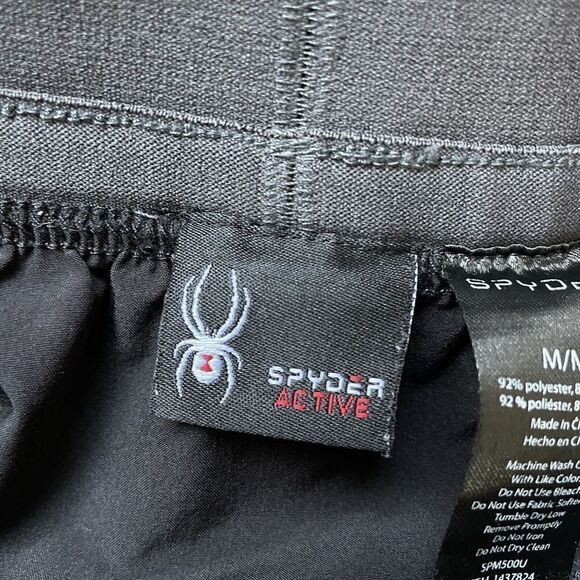 SPYDER Shorts Mens Medium M Gray Active Performance Lightweight Pockets Stretch - Picture 7 of 8